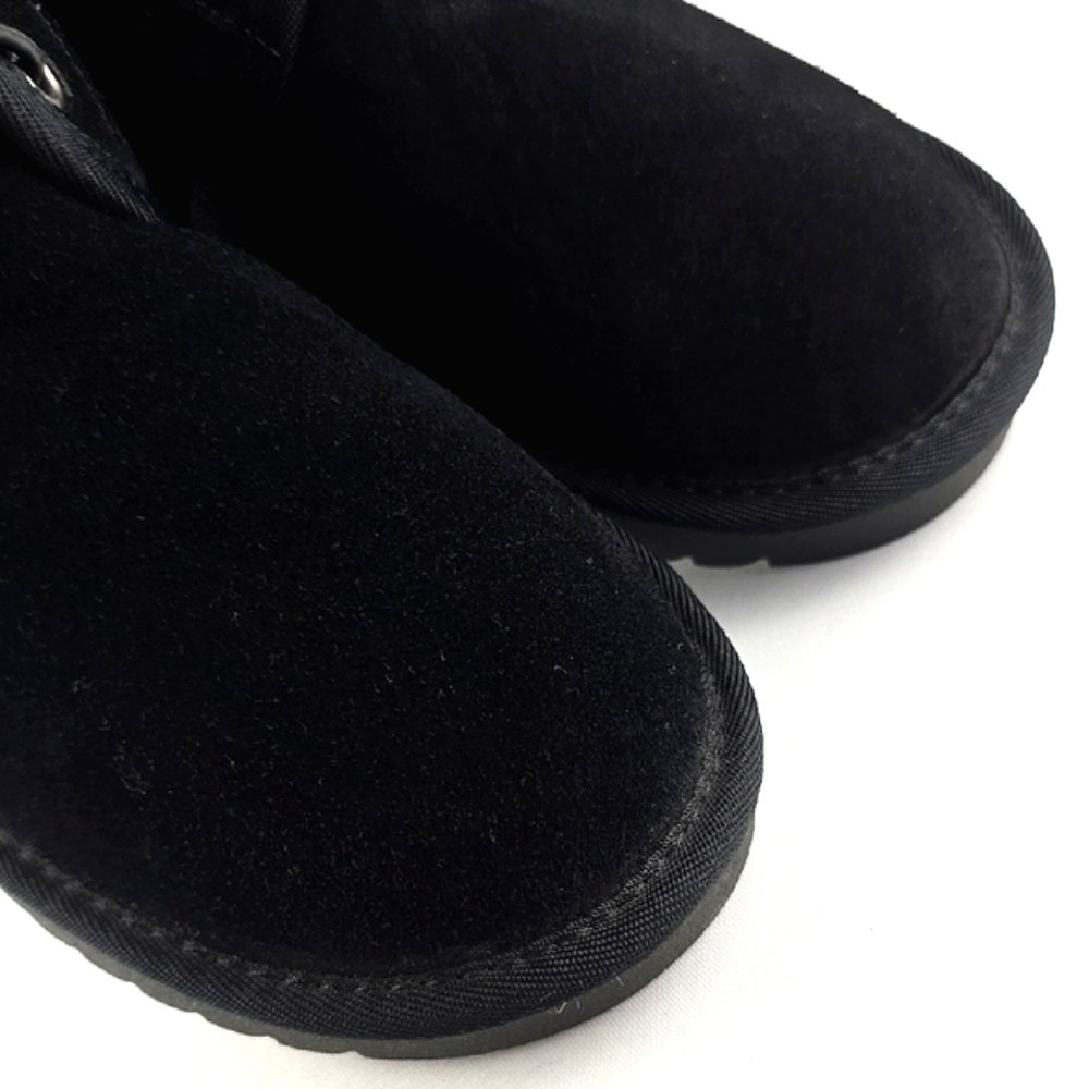 NWT Cushionaire Women's Harper Black Waterproof Suede Lace-Up Boots 9 - Picture 8 of 16